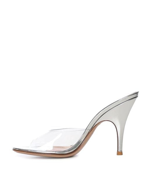 Gianvito Rossi White Mules Sofia