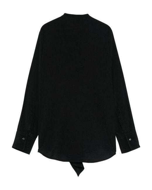 Alberto Biani Black Silk Shirt