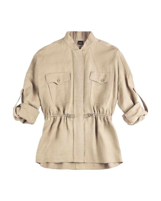 Fay Natural Saharan Overshirt M/Long