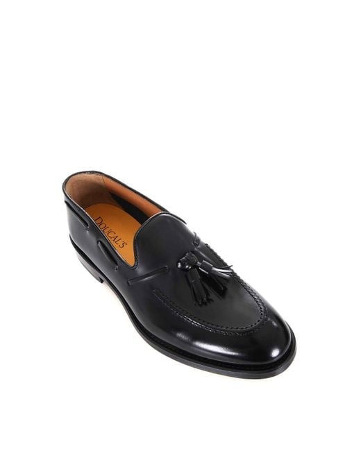 Doucal's Black Doucals Moccasins for men