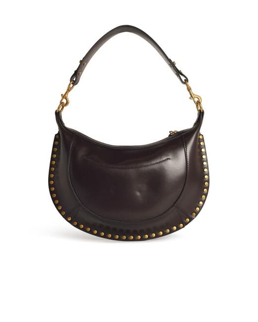 Isabel Marant Gray Naoko Bag With Dark Leather Studs