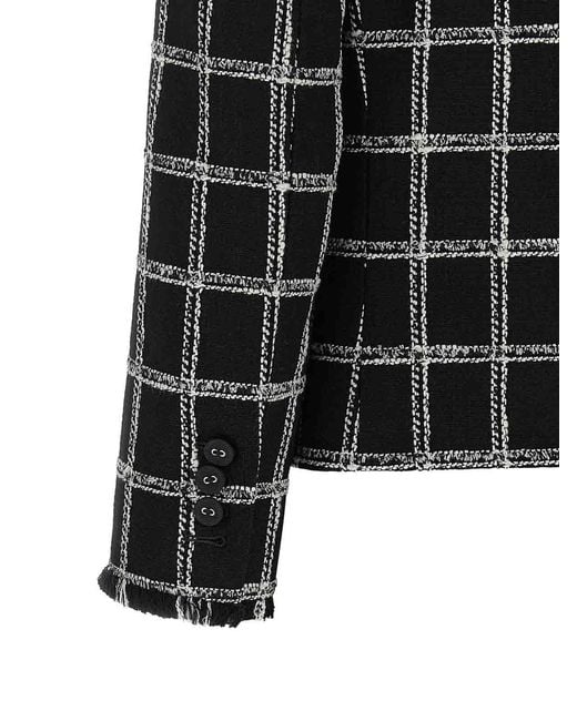 Thom Browne Black Tweed Blazer