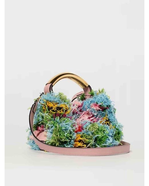 Moschino Green Flower Power Bag