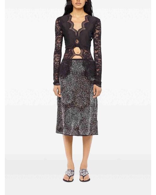 Rabanne Black Lace Sweater