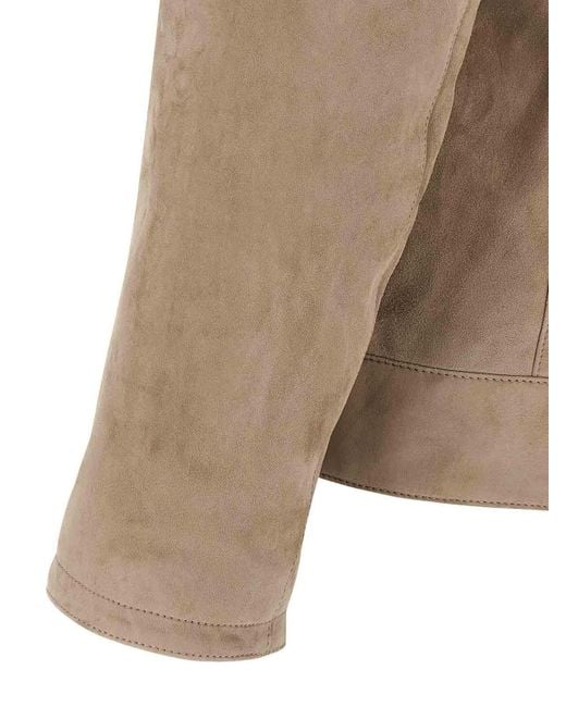 Brioni Natural Suede Blouson for men