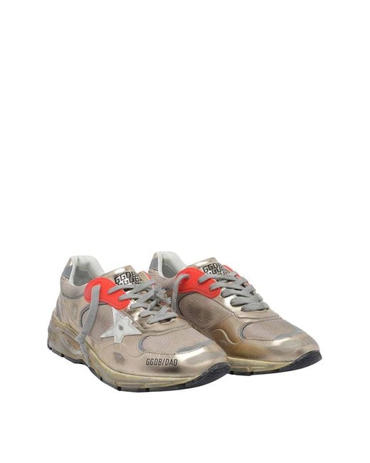 Golden Goose Deluxe Brand Gray Running Dad-Star Sneakers for men