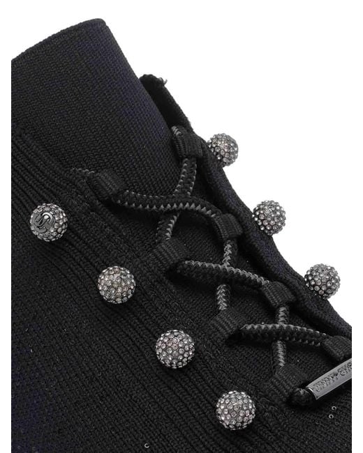 Jimmy Choo Black Veles Sneakers