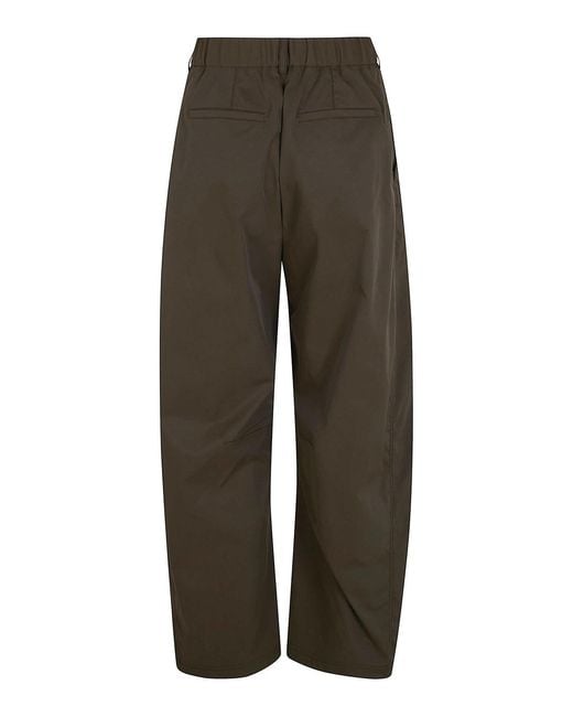Herno Green Wide Leg Trousers
