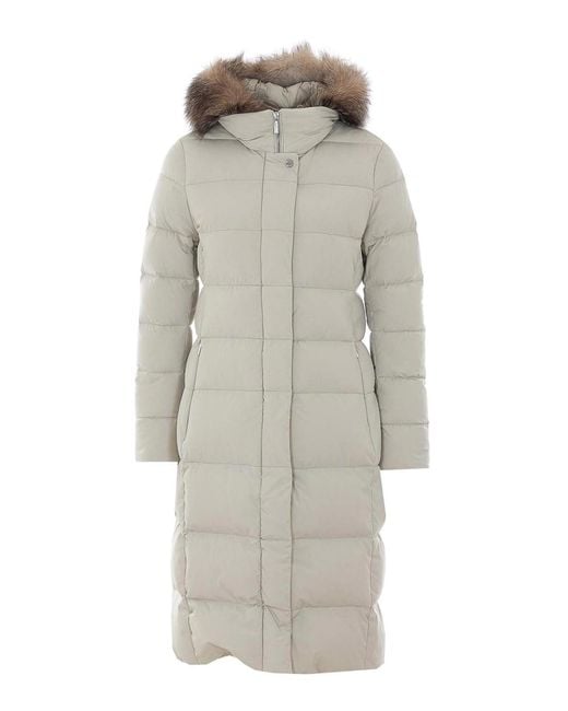 Moorer Gray Ivory Zagara Parka