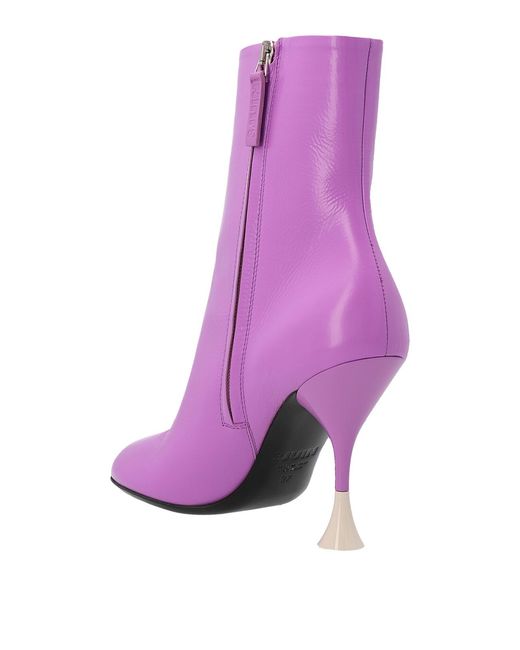 3Juin Purple Lidia Ankle Boots
