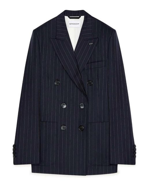 Givenchy Blue Blazer Double Breasted