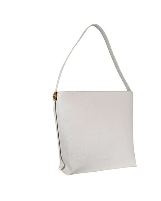 Coccinelle White Handbag Grained Pearl Pearl