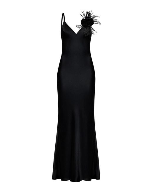 ROOM76 Black Long Silk Blend Sat