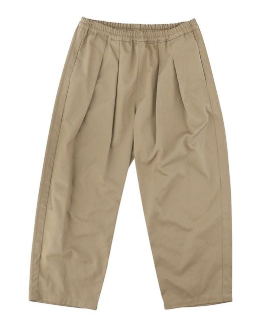 Maison Margiela Natural Low Crotch Cotton Trousers for men