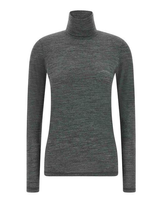 Jil Sander Gray High Neck T-Shirt