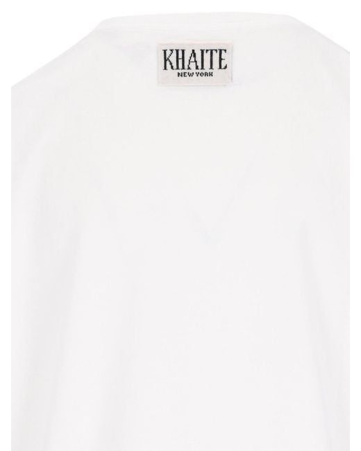 Khaite White T-Shirt Logo