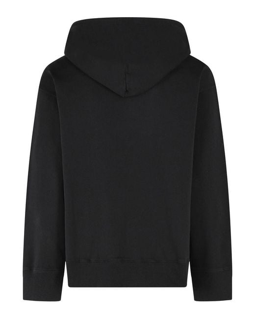 MM6 by Maison Margiela Black Cotton Sweatshirt for men