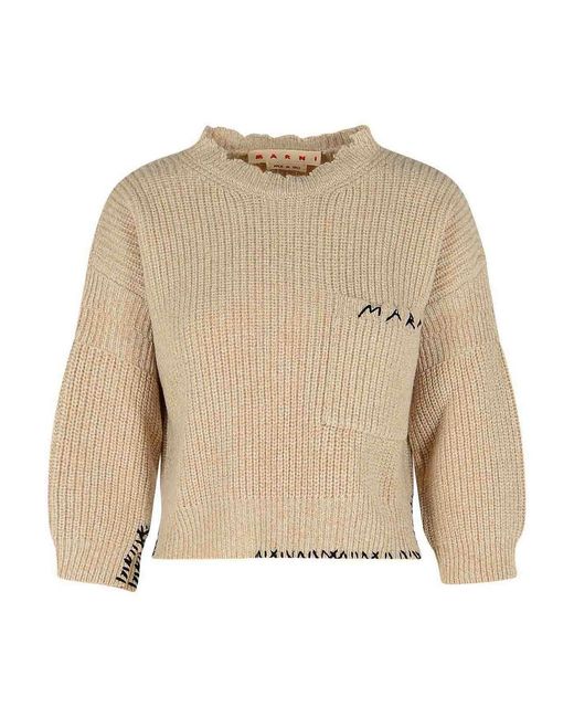 Marni Natural Moulin Virgin Wool Sweater