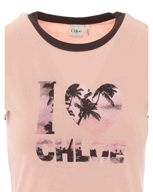 Chloé Pink Chlo Desert Rose New Baby T-Shirt