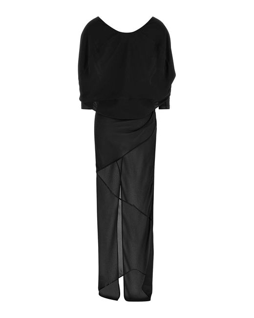 Entire studios Black Asymmetrical Skirt Dress