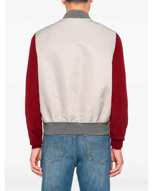 Brunello Cucinelli Natural Bomber Jacket for men