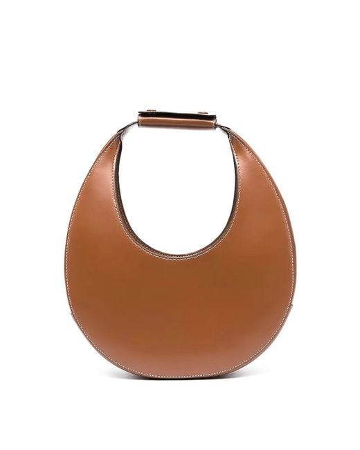 Staud Brown Moon Leather Bag