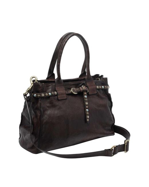 Campomaggi Black Rossella Shopping Bag