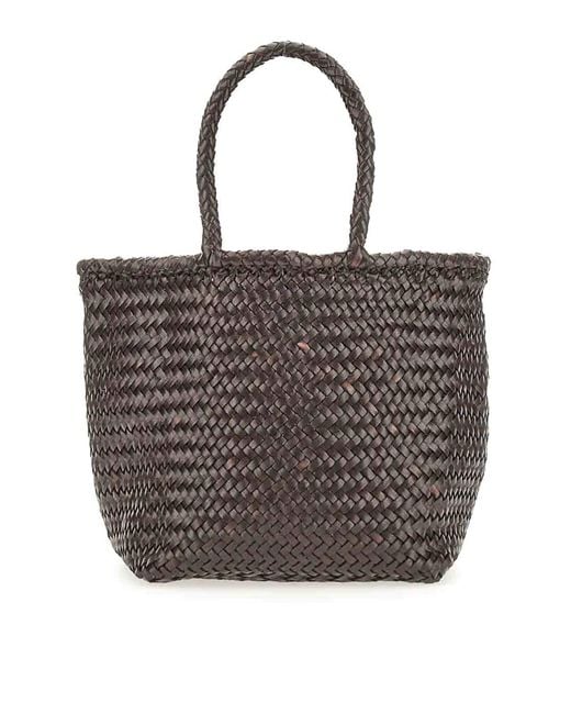 Borsa Cestino Piccola di Dragon Diffusion in Brown