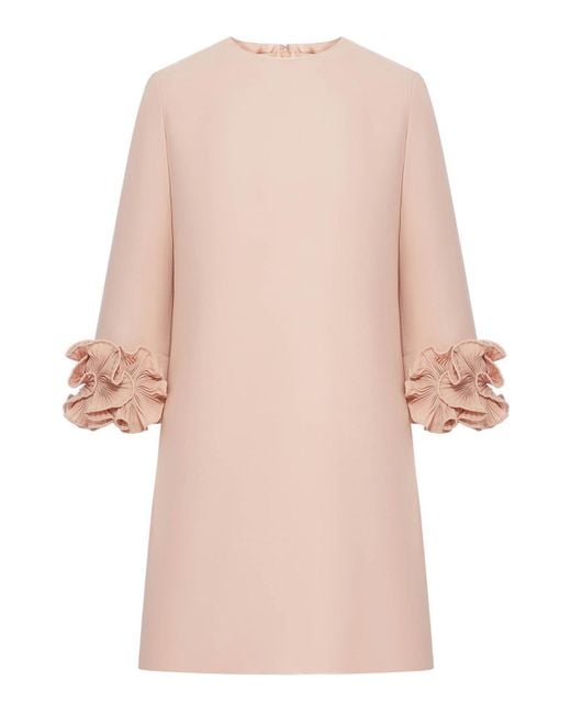 Valentino Garavani Pink Crepe Dress With Rouge