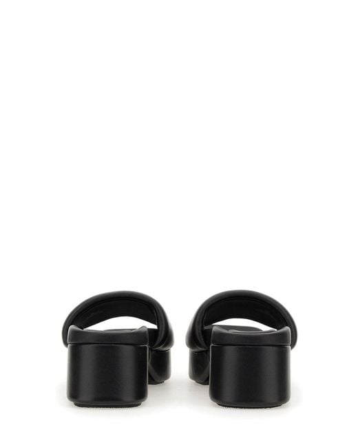 Alexander Wang Black Chic Logo Sandal For