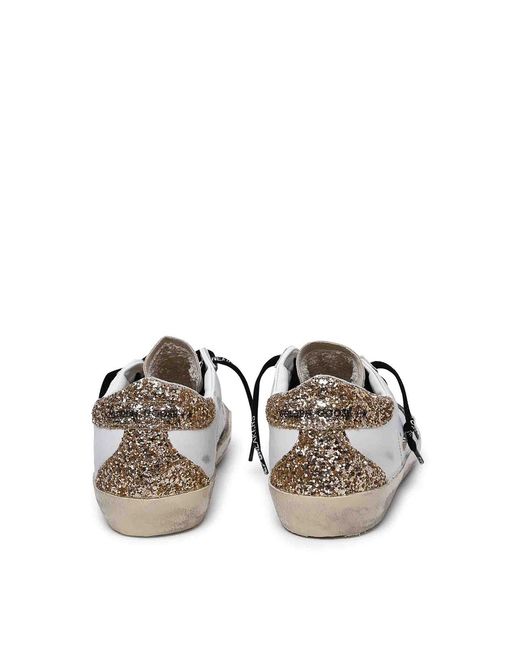 Golden Goose Deluxe Brand White "Super-Star" Sneakers