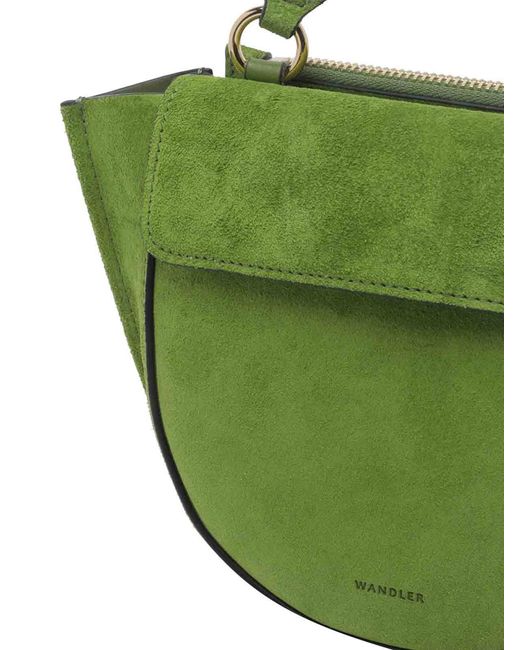 Wandler Green Verde Suede Horsensia Handbag