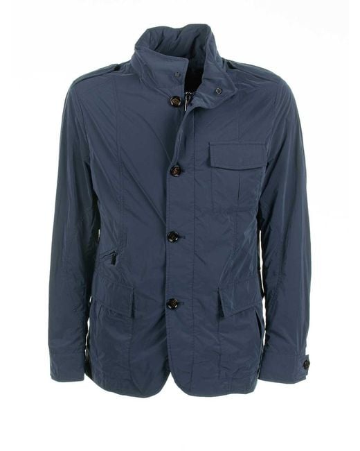 Moorer Blue Spring Jacket for men