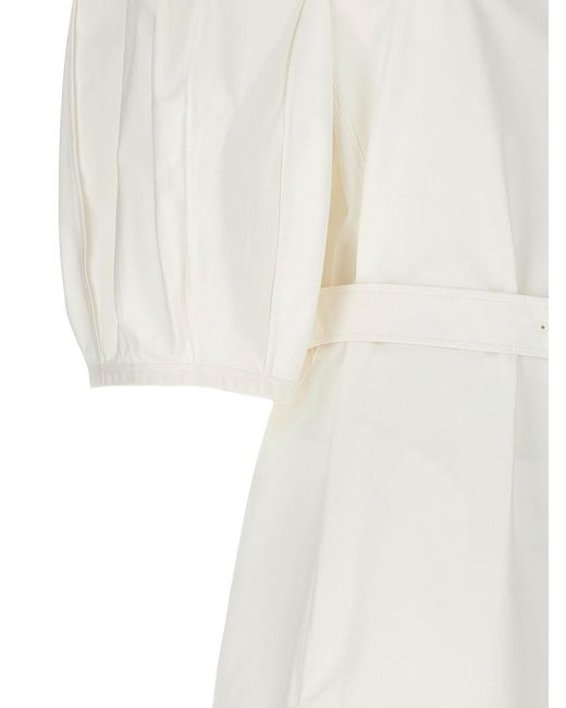Chloé White Belted Dress
