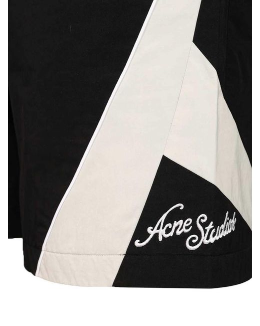 Acne Black Casual Nylon Shorts for men