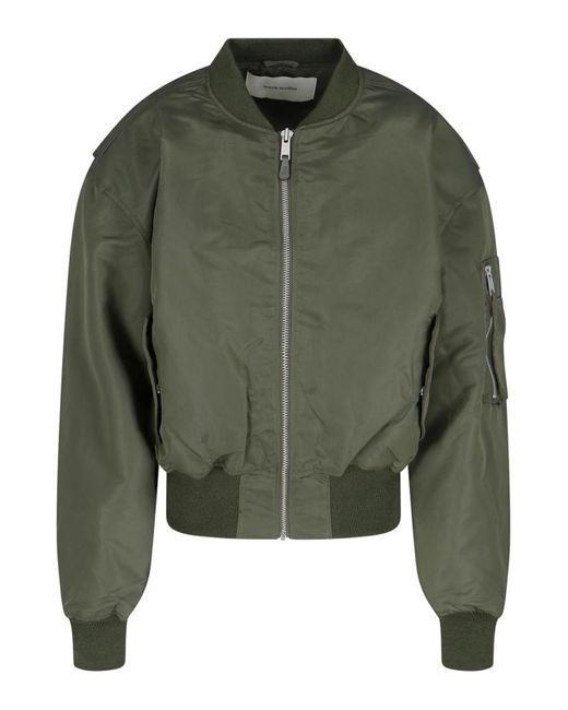 Entire studios Green Bomber Zip