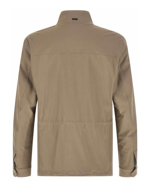 Herno Brown Field Jacket for men