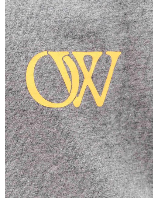 Off-White c/o Virgil Abloh Gray Skate Cotton T-shirt With Logo 23 Print for men