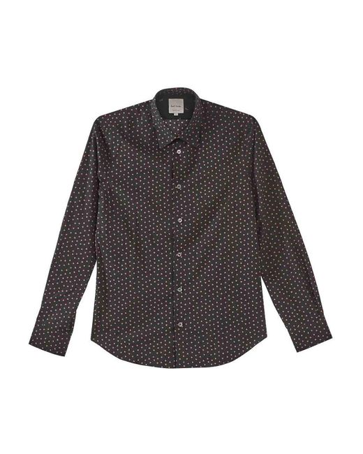 Paul Smith Gray Hearts Shirt for men