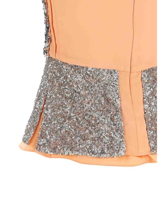 Rabanne Gray Sequin Top