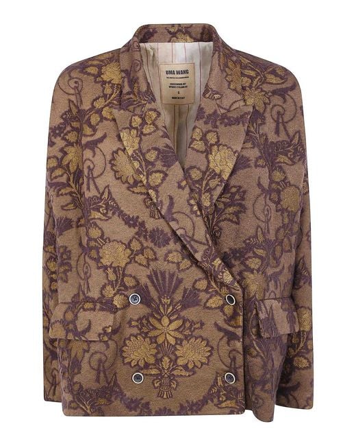 Uma Wang Brown Crossword Jacket