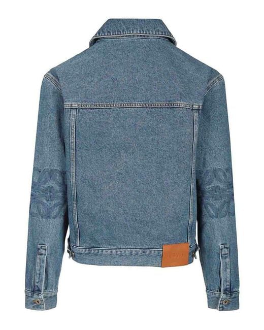 Loewe Blue Anagram Denim Jacket for men