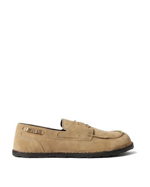 Moschino Natural Adrian Deck Loafers for men