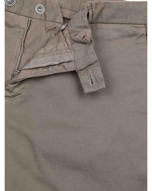 Brooksfield Gray Pantaloni Chino Tinto Capo for men