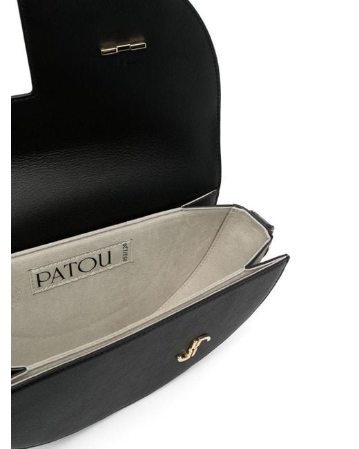 Patou Black Le Leather Shoulder Bag