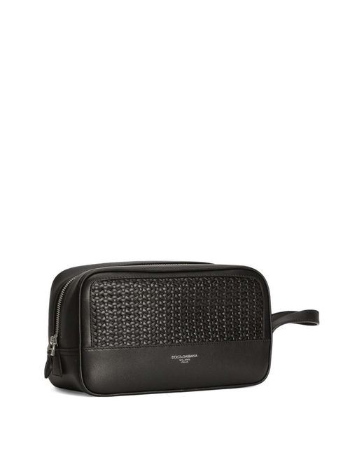Dolce & Gabbana Black Leather Bag for men