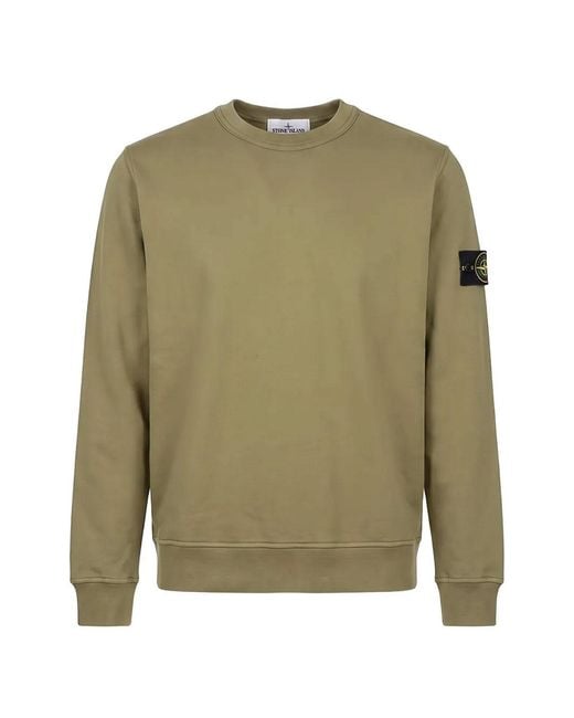 Stone Island Green Felpa Military for men