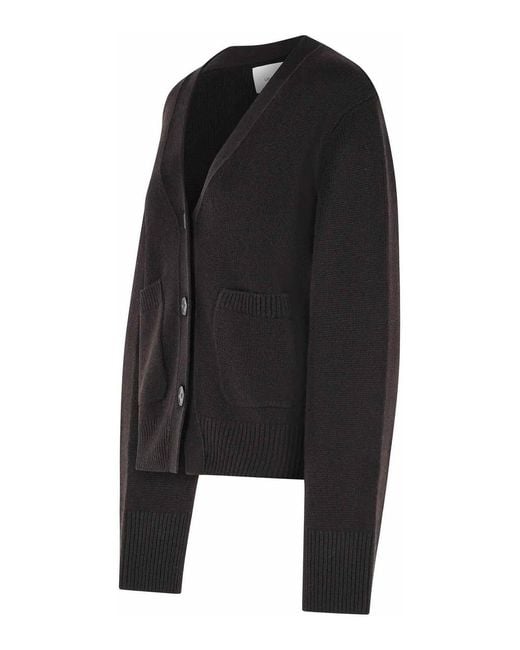 Lisa Yang Black Danni' Dark Cashmere Cardigan