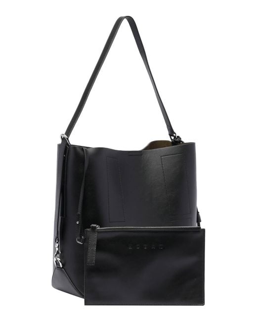 Hogan Black Medium Hocket Hobo Bag
