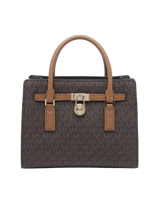 MICHAEL Michael Kors Black Small Hamilton Moderne Satchel Bag